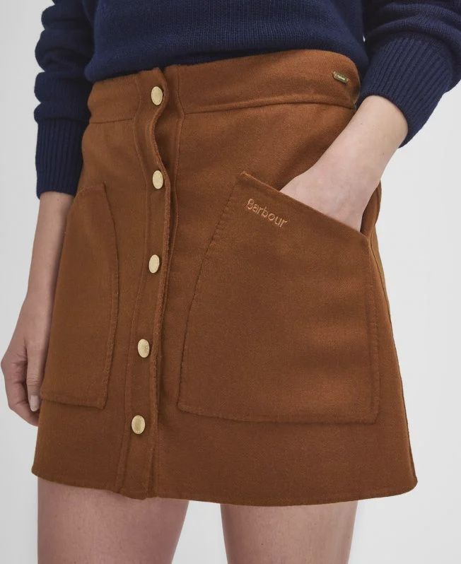 Barbour Reighton Mini Skirt - Old Gold