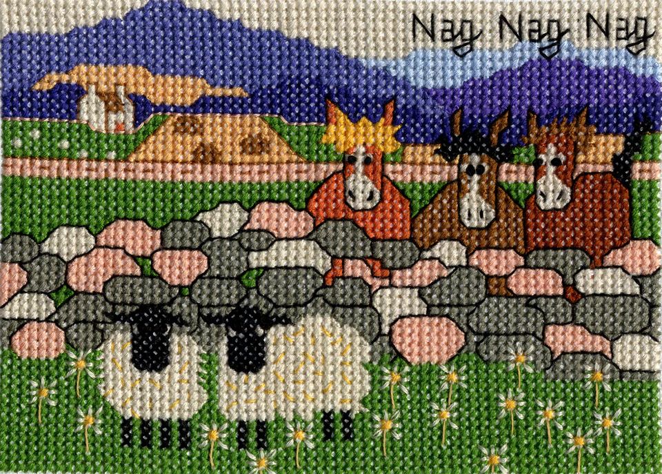 Thomas Joseph Cross Stitch Kit - Nag, Nag, Nag