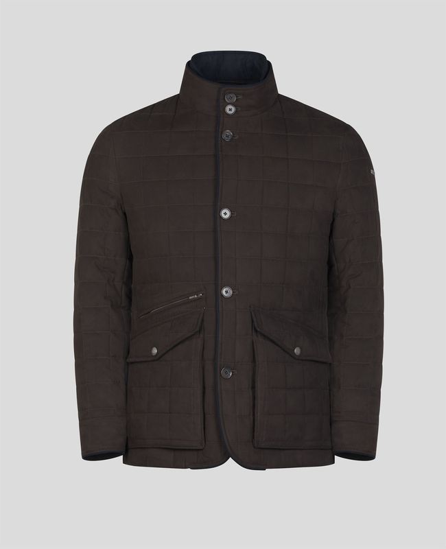 Magee of Donegal Glenveigh Quilted Jacket - Chocolate Brown