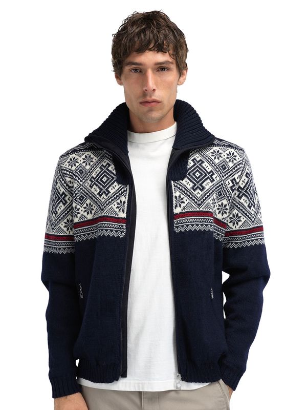 Hardanger  Wind Proof Men's  Jacket - Navy Off White Redrose