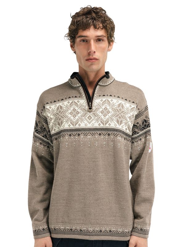 Blyfjell Men's Knit Sweater - Mountainstone Off White Coffee
