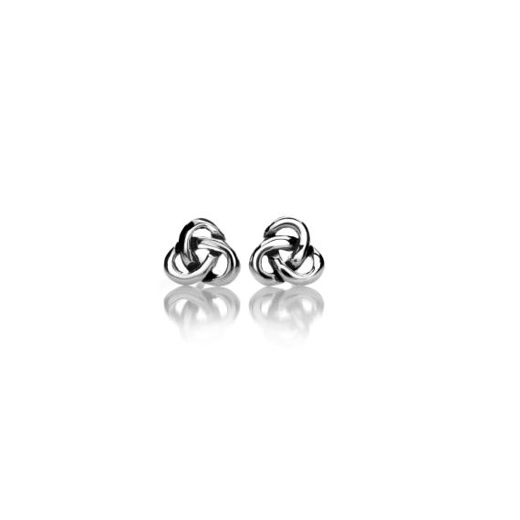 Sterling Silver Stud Earrings - Trinity
