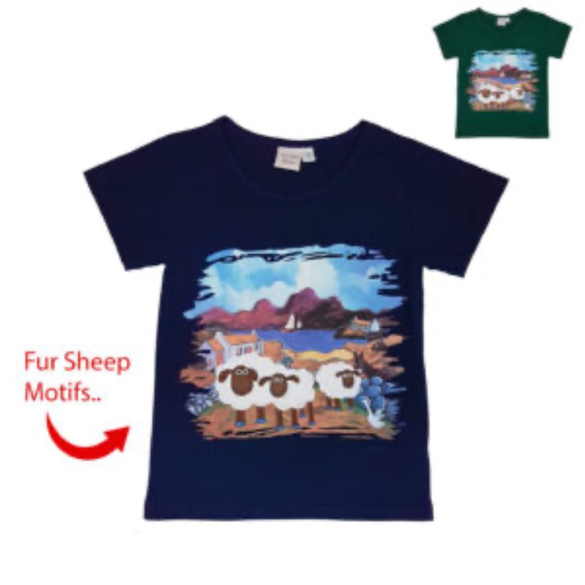 Boys 3D Fur Sheep - T- Shirt