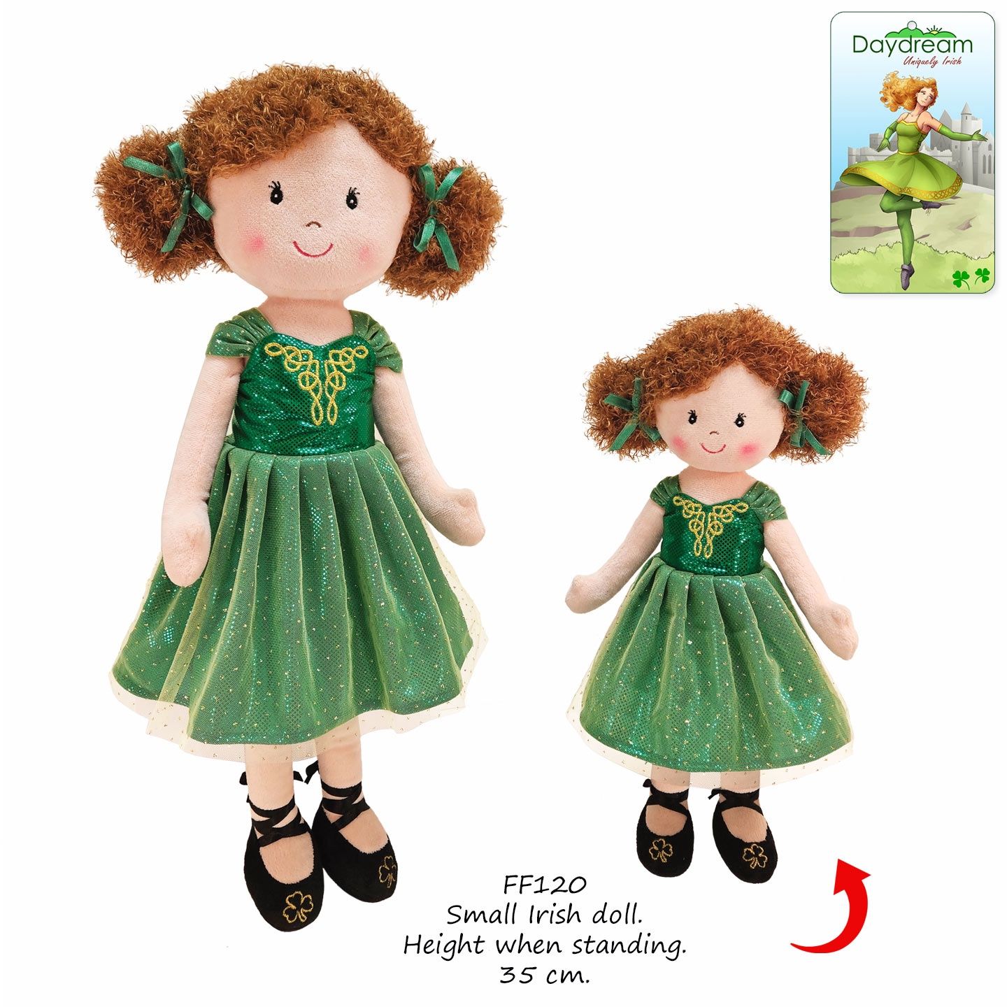 Small Irish Dancing Rag Doll
