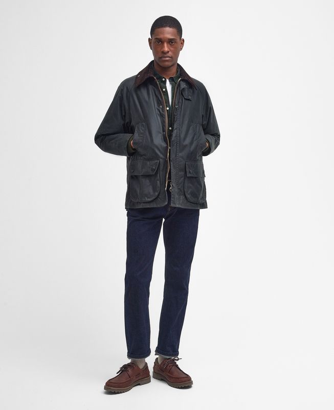 Classic Barbour Bedale Waxed Cotton Coat - Sage