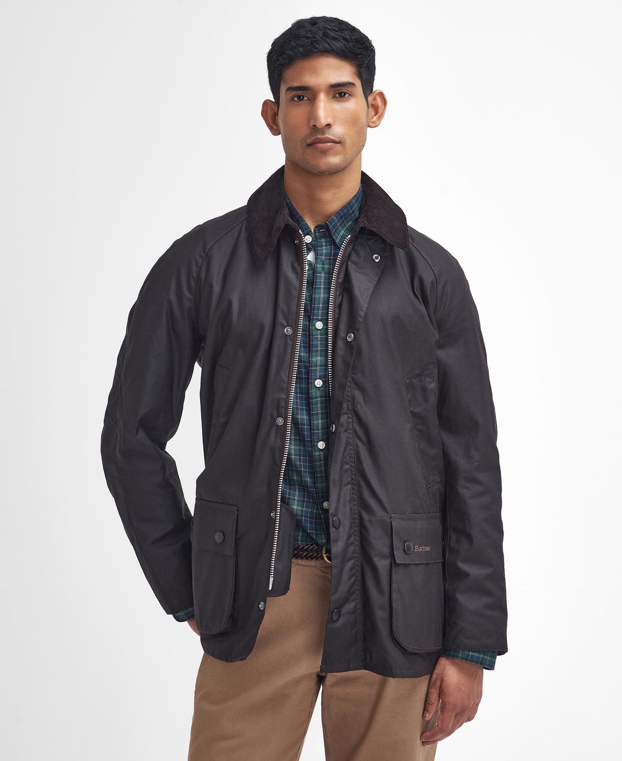 Barbour Ashby Waxed Jacket - Black