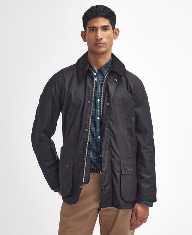 Barbour Ashby Waxed Jacket - Black