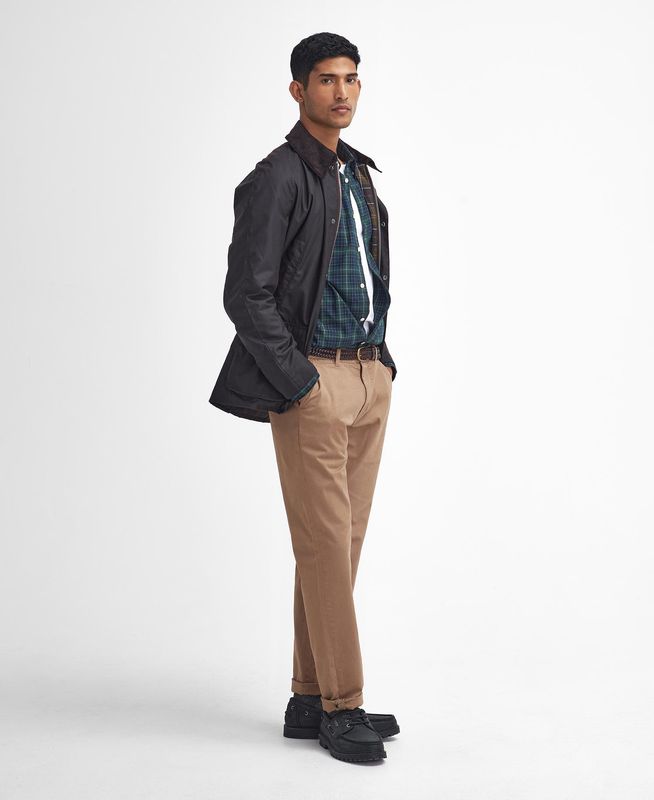 Barbour Ashby Waxed Jacket - Black