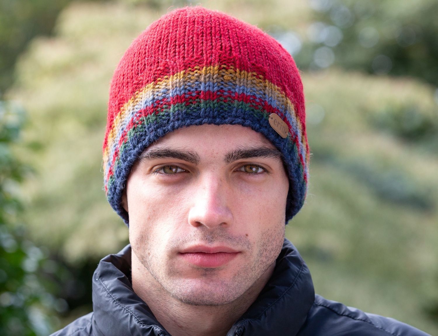 Rib Pull On Hat - Red