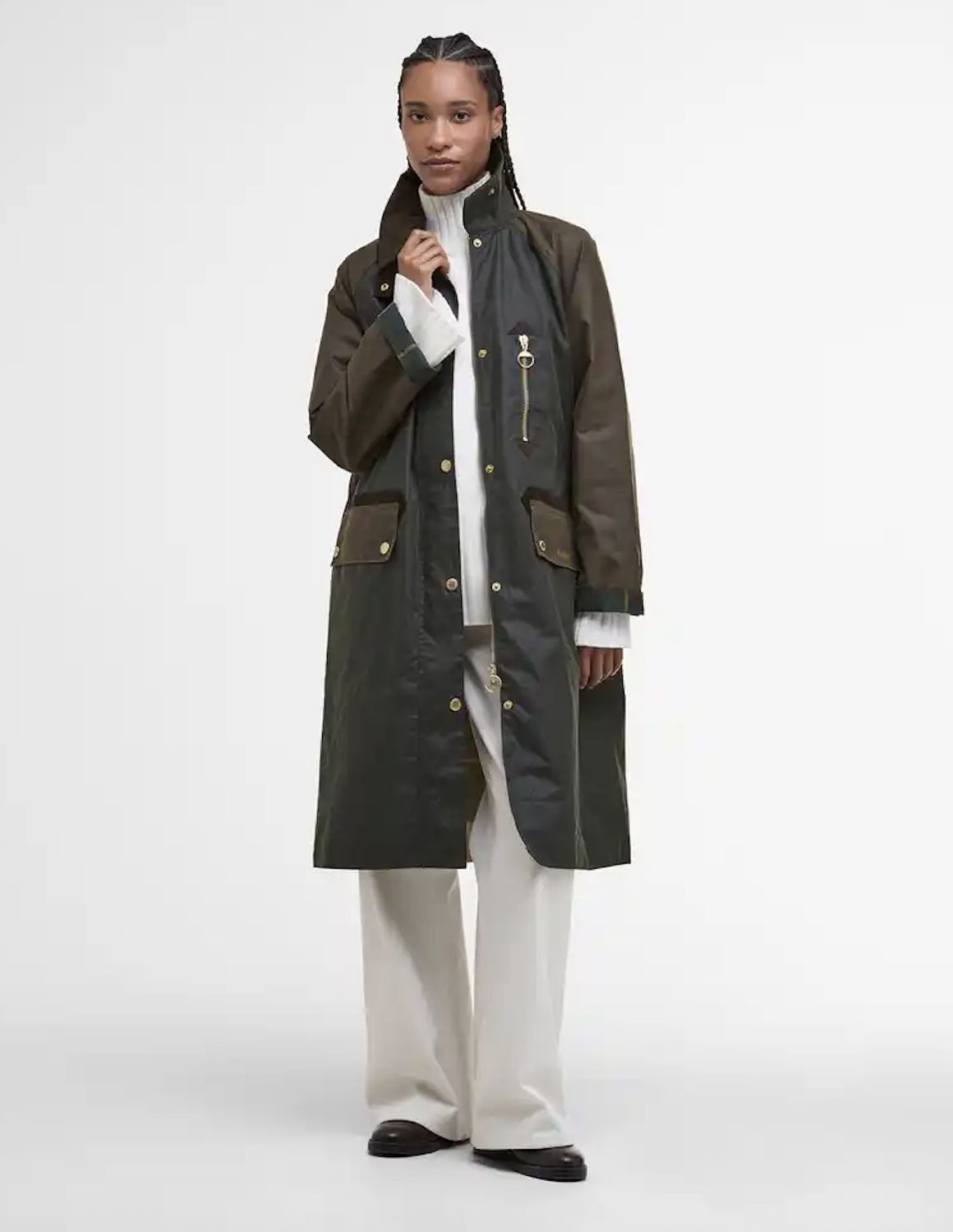 Barbour Evette Waxed Car Coat
