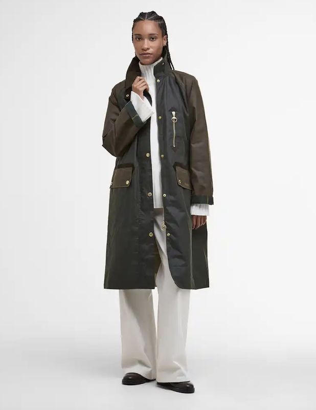 Barbour Evette Waxed Car Coat