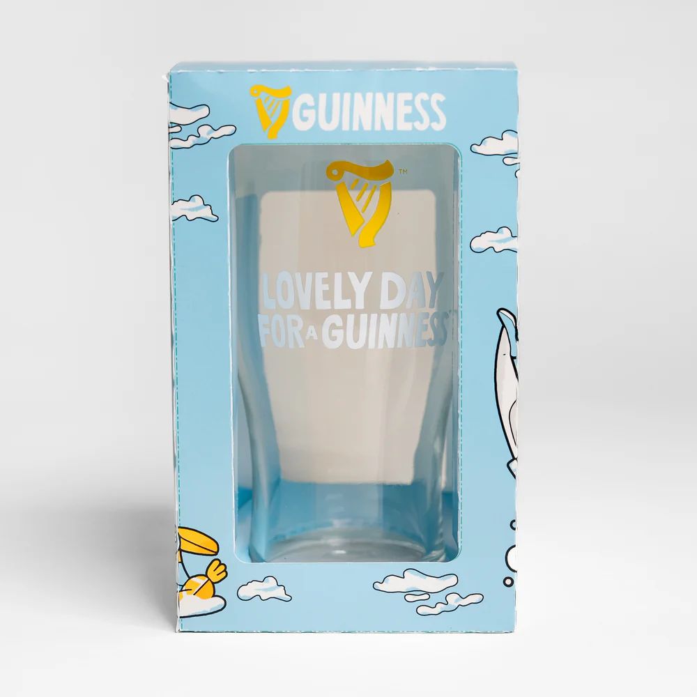 Guinness- Lovey Day Pint Glass