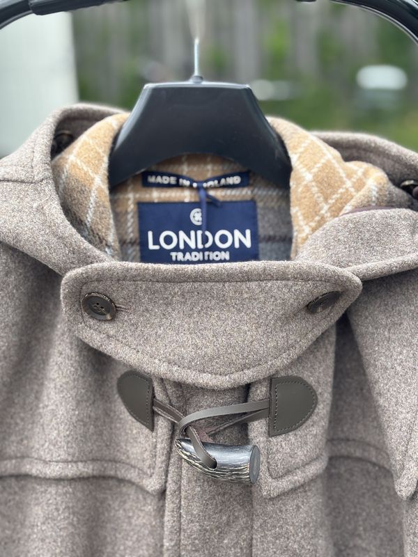 Barry Zip Duffle Coat - Mushroom