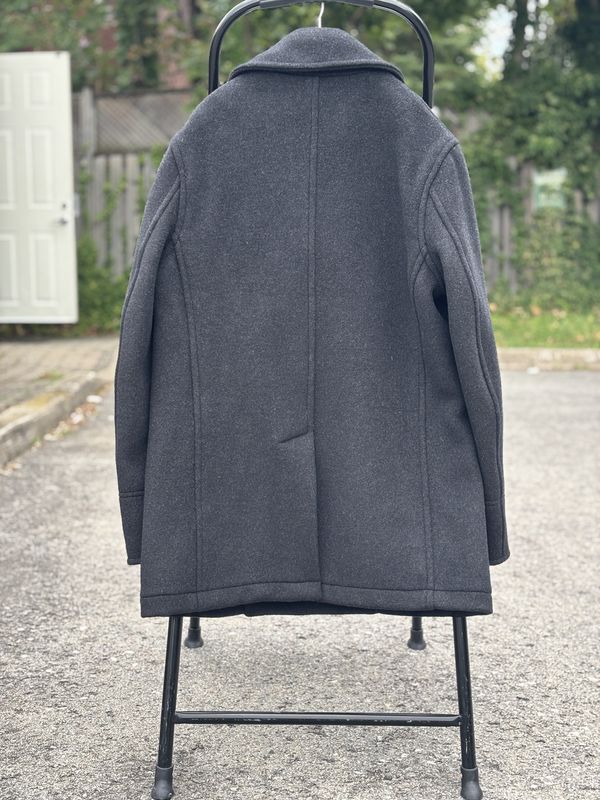 Scott Pea Coat - Charcoal