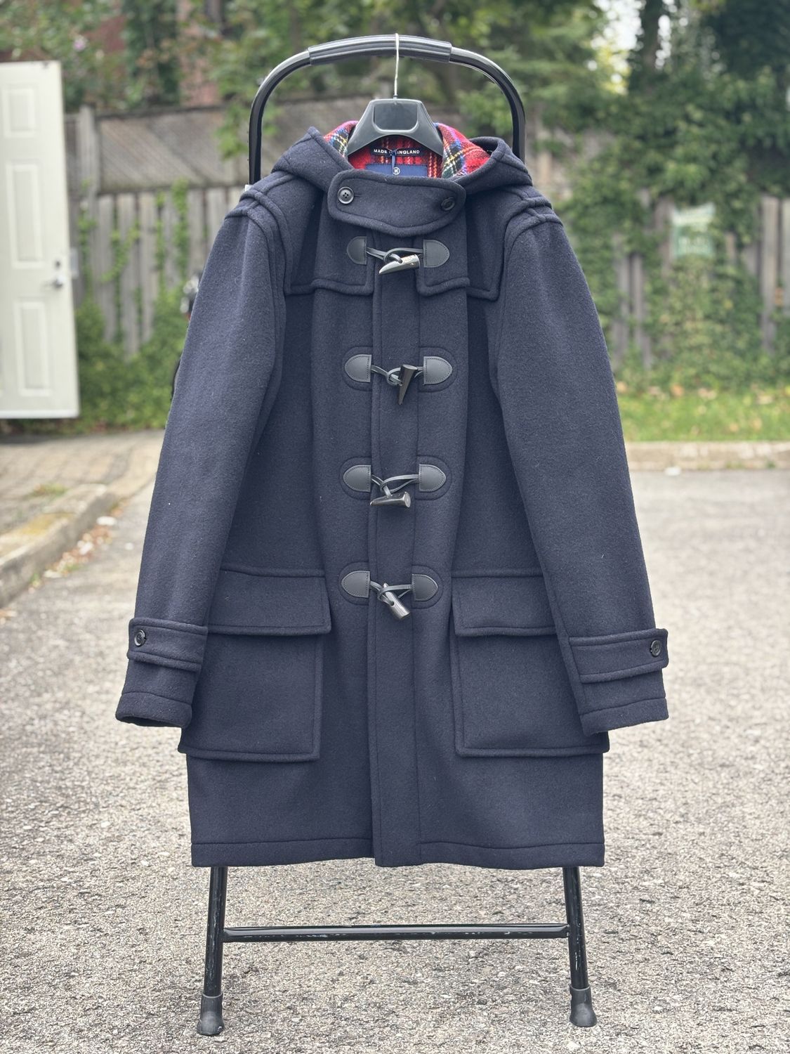 Barry Zip Duffle Coat - Navy RS