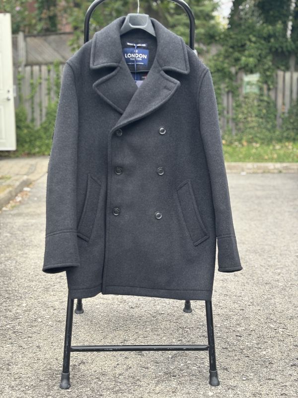 Scott Pea Coat - Charcoal