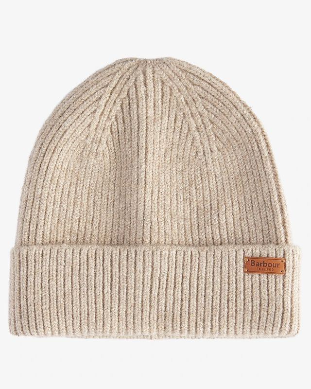 Barbour Pendle Beanie Hat - Light Trench