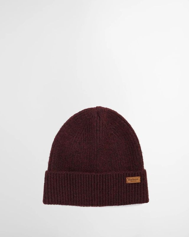 Barbour Pendle Beanie Hat - Wine
