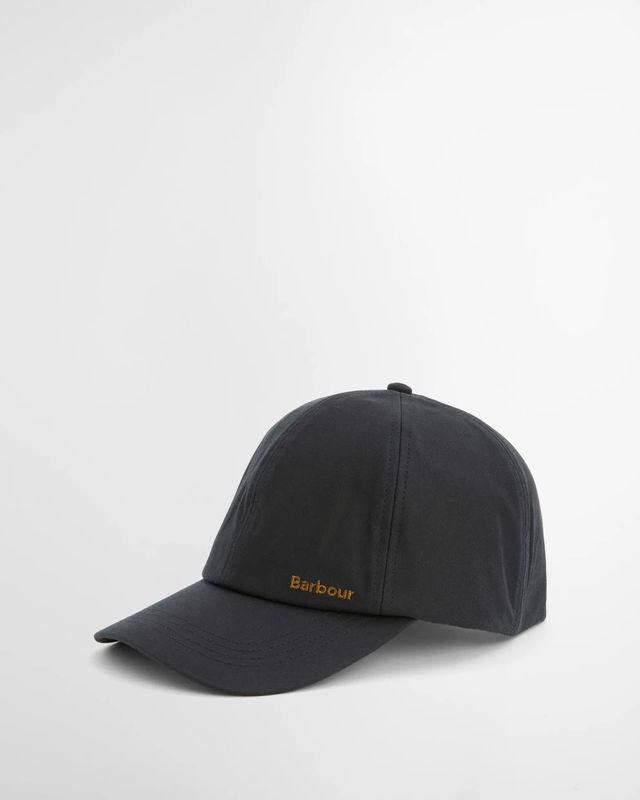 Barbour Belsay Waxed Sports Baseball Cap - Navy