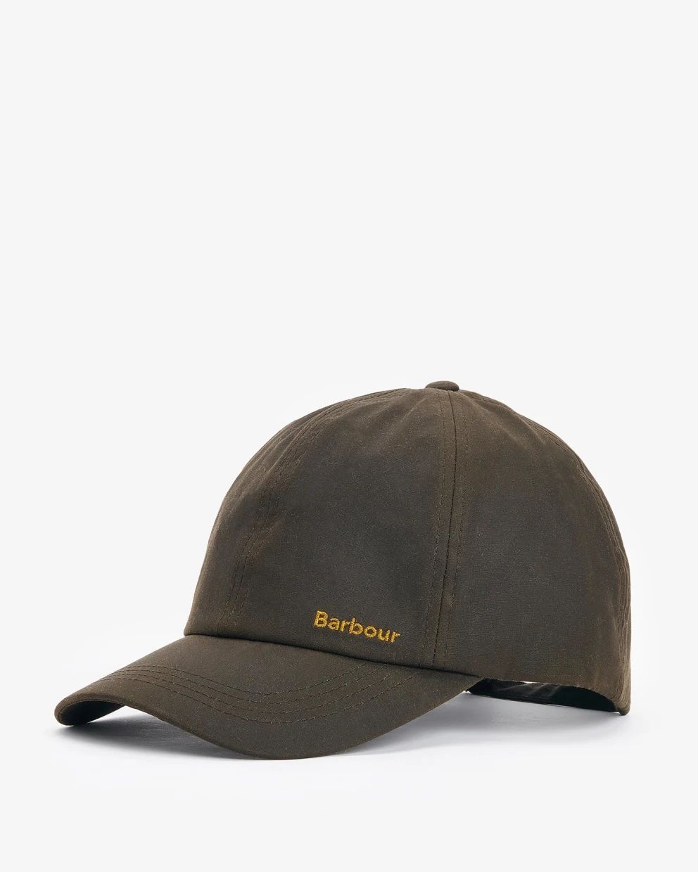 Barbour Belsay Waxed Sports Baseball Cap - Olive