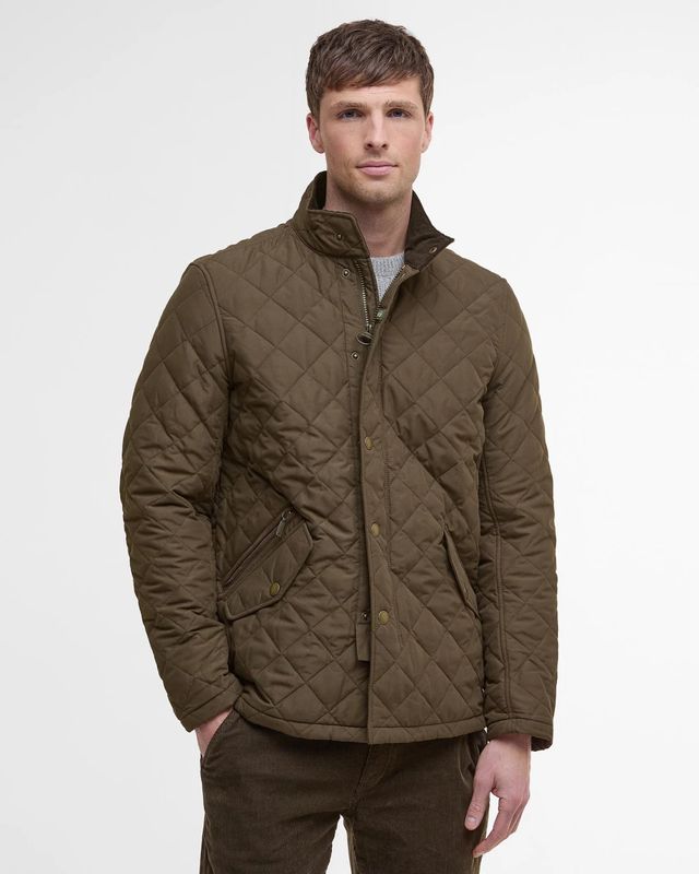 Barbour Shoveler Quilted Jacket - Dark Olive