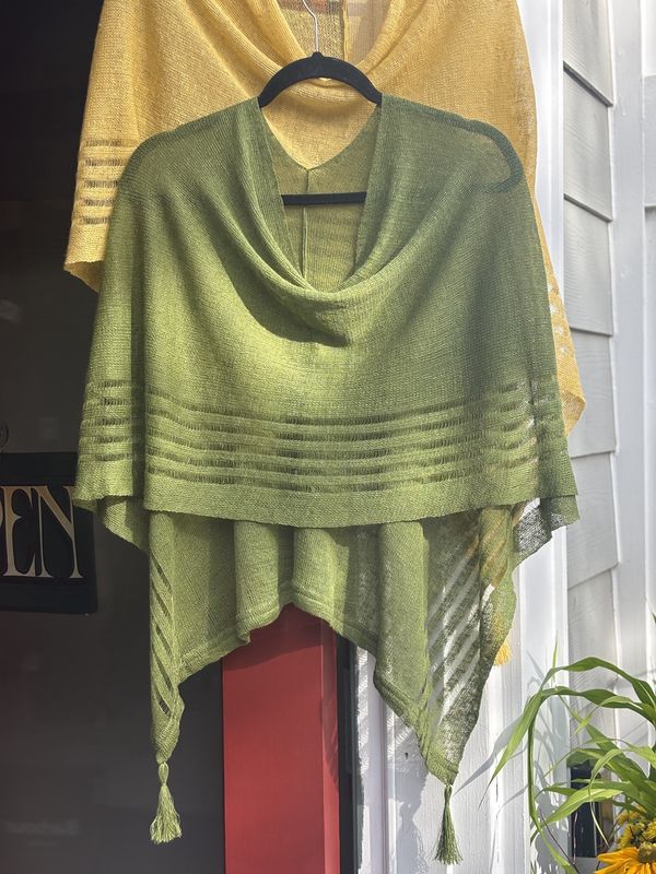 100% Linen Poncho - Irish Moss