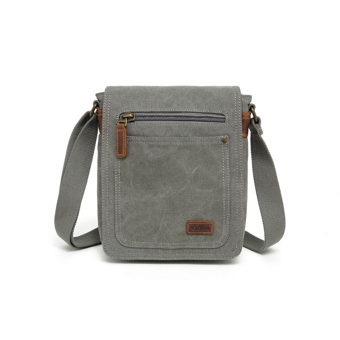 Small Canvas Shoulder Bag - Green