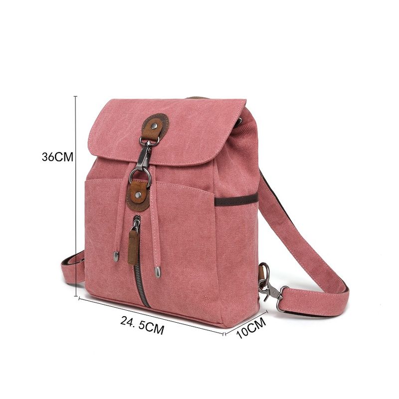 Multifunctional Canvas Backpack - Grey