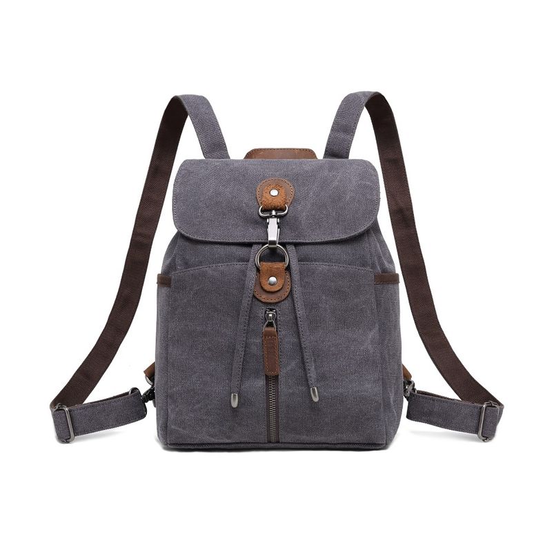 Multifunctional Canvas Backpack - Grey