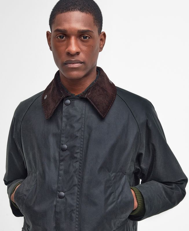 Classic Barbour Bedale Waxed Cotton Coat - Sage