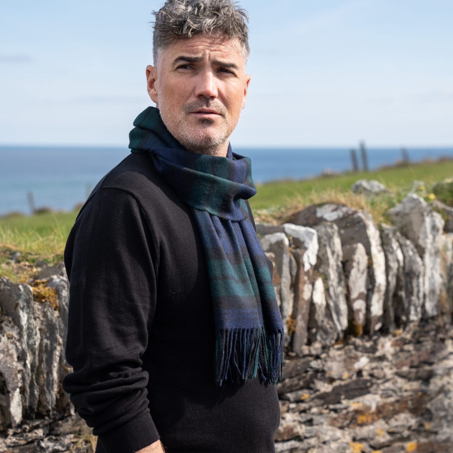 100% Merino Wool Scarf - Blackwatch