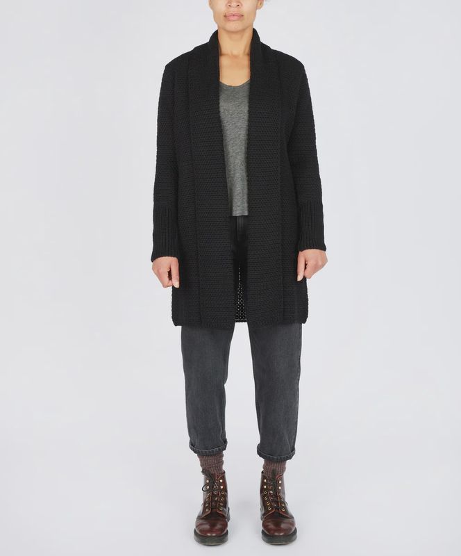 Kilcoole Textured Coatigan - Dark Night