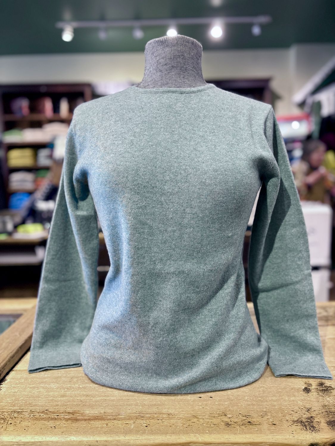 Ladies Crew Neck Wool/Cashmere Mix - Loch Levin