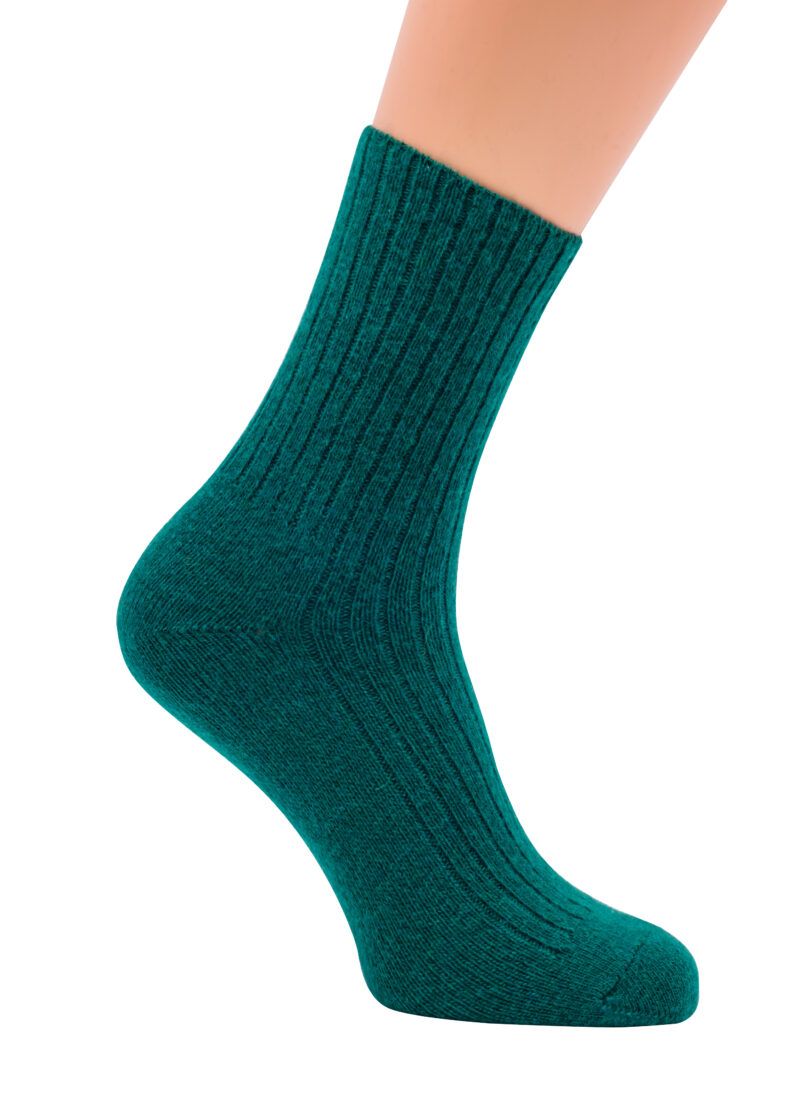 Adult Lambswool Socks - Green