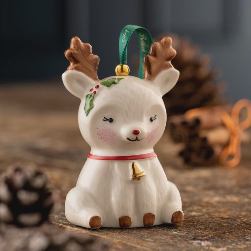 Belleek Reindeer Ornament #3763 (S/O)