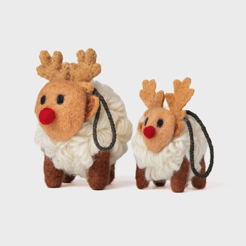Knitted Sheep Collectible - Mini Sheep Reindeer