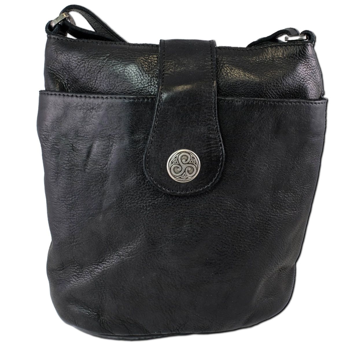 Torc Leather Bag, Colour: BLACK