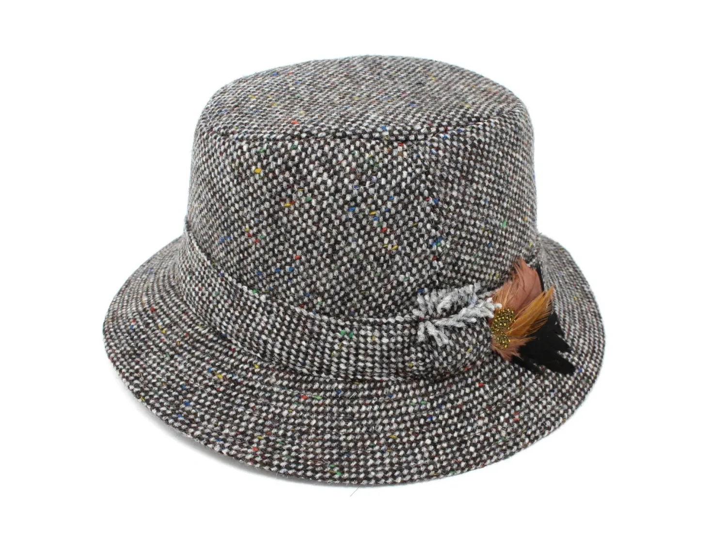 Walking Tweed Hat - Light Grey