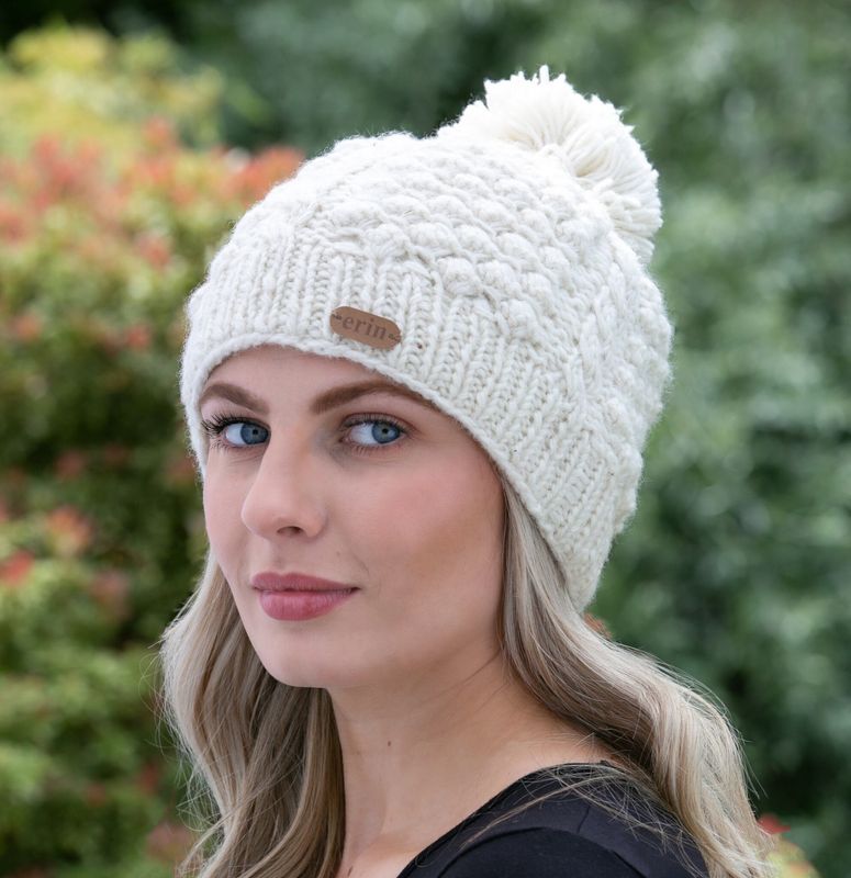 Aran Cable Bobble Hats