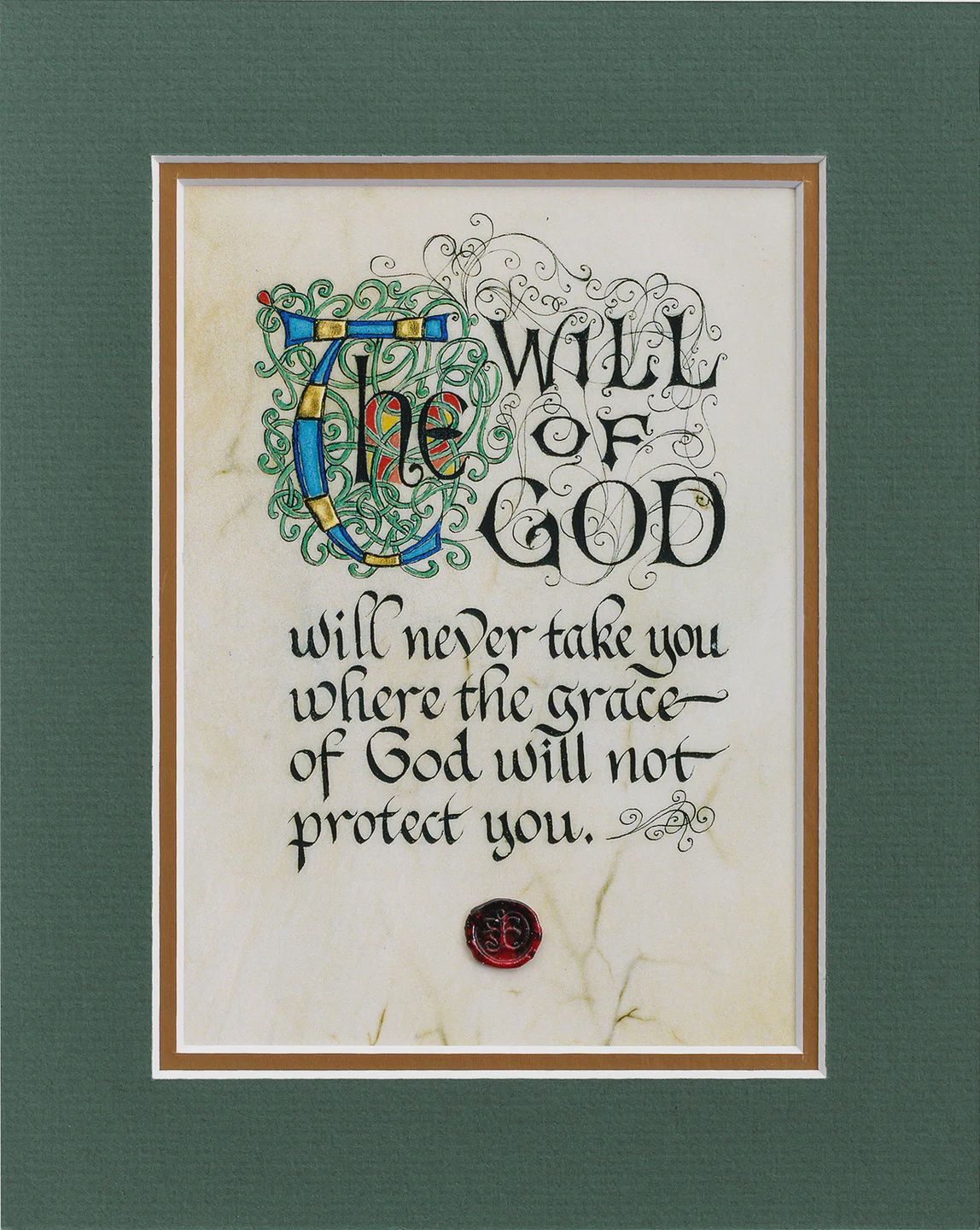 The Will Of God - Matted, Style: Matted Print