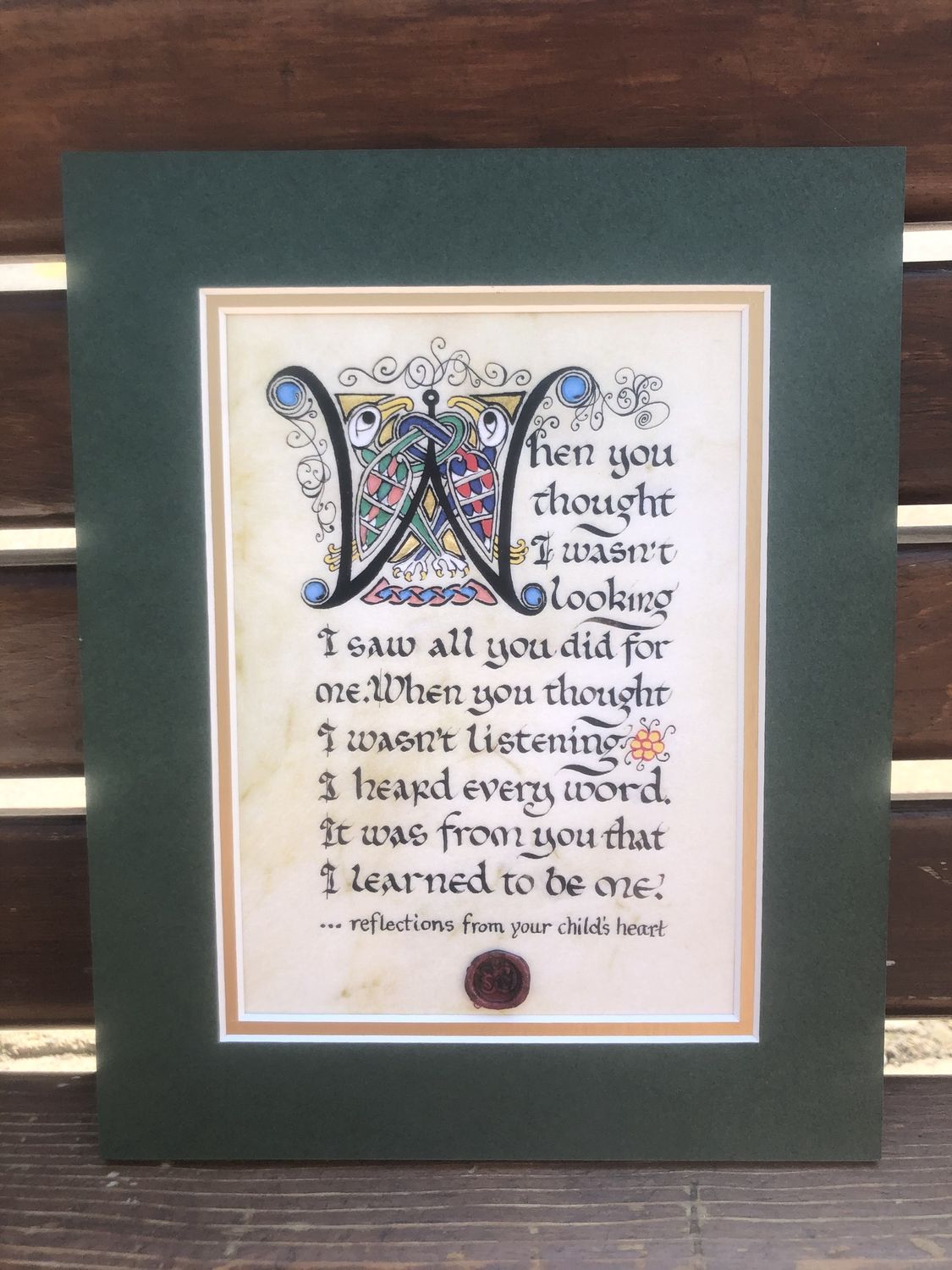 Child’s Reflection - Matted Child’s Reflection - Matted, Style: Matted