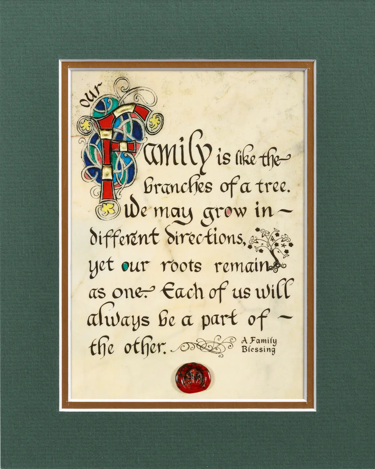A Family Blessing - Matted, Style: Matted Print