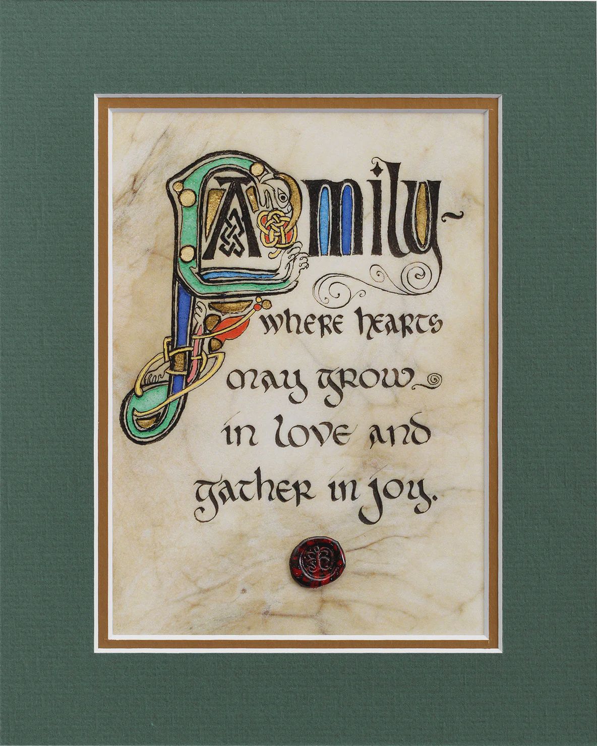 Family Where Hearts May Grow - Matted Family Where Hearts May Grow - Matted, Style: Matted Print