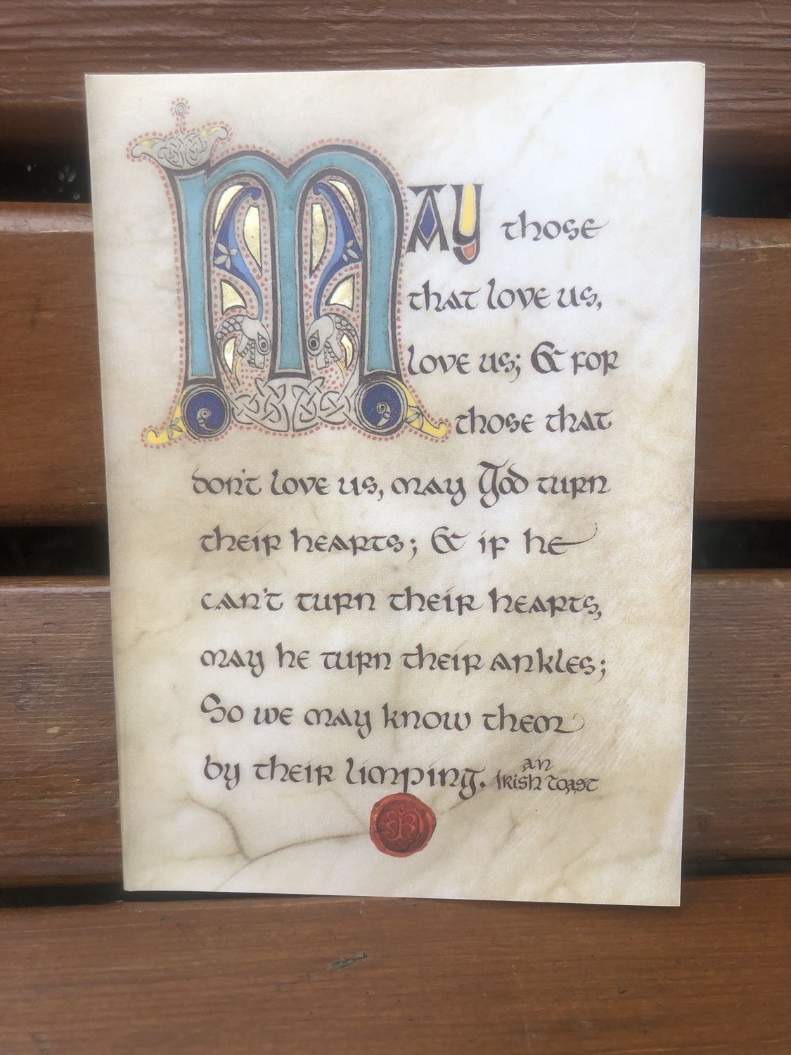 Limping Irish Toast, Style: Greeting Card