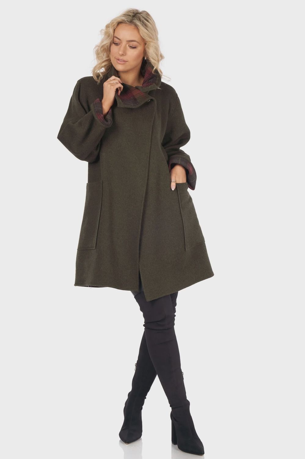 Loden Wool Swing Coat
