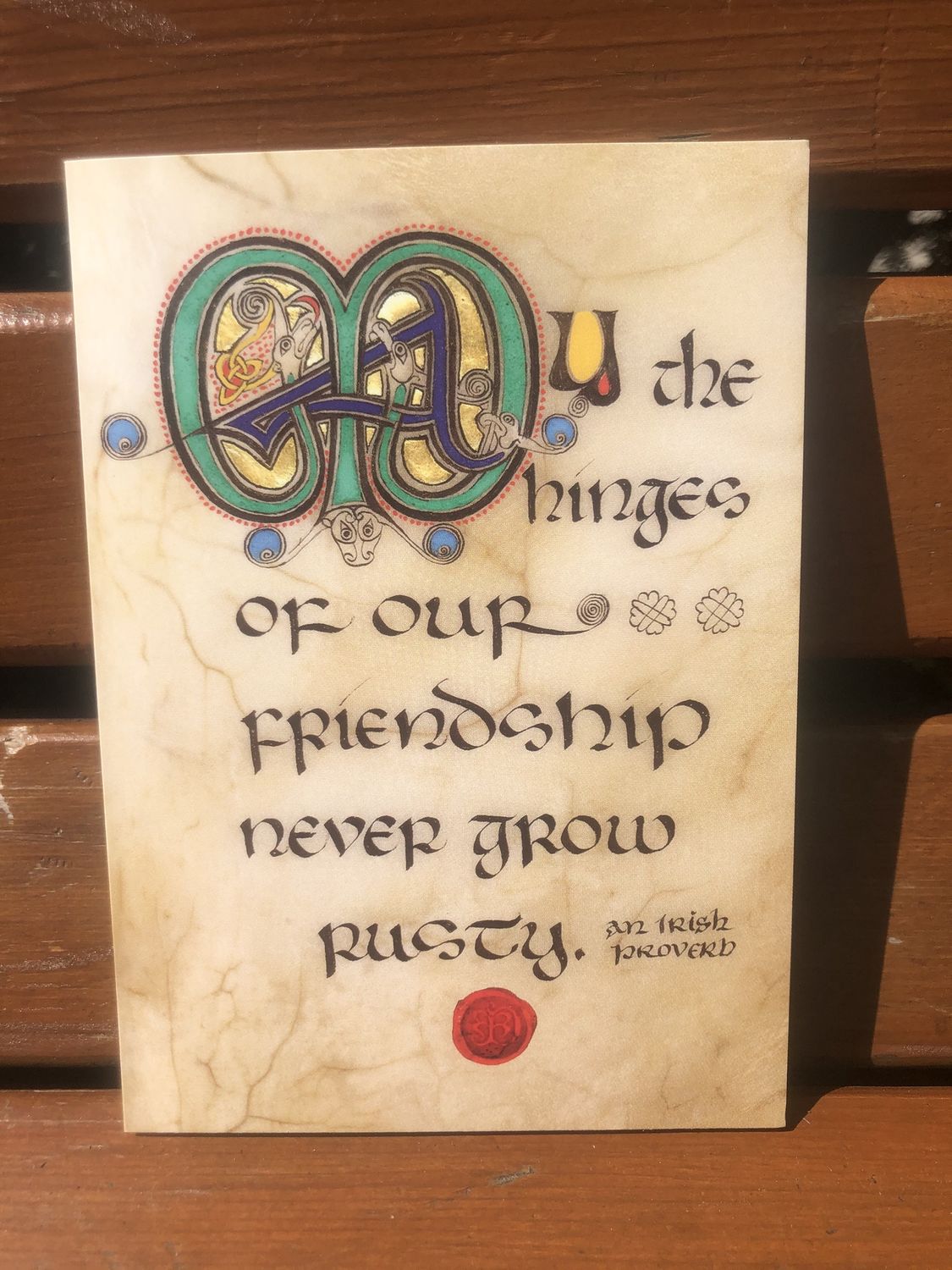 Hinges-An Irish Proverb, Style: Greeting Card
