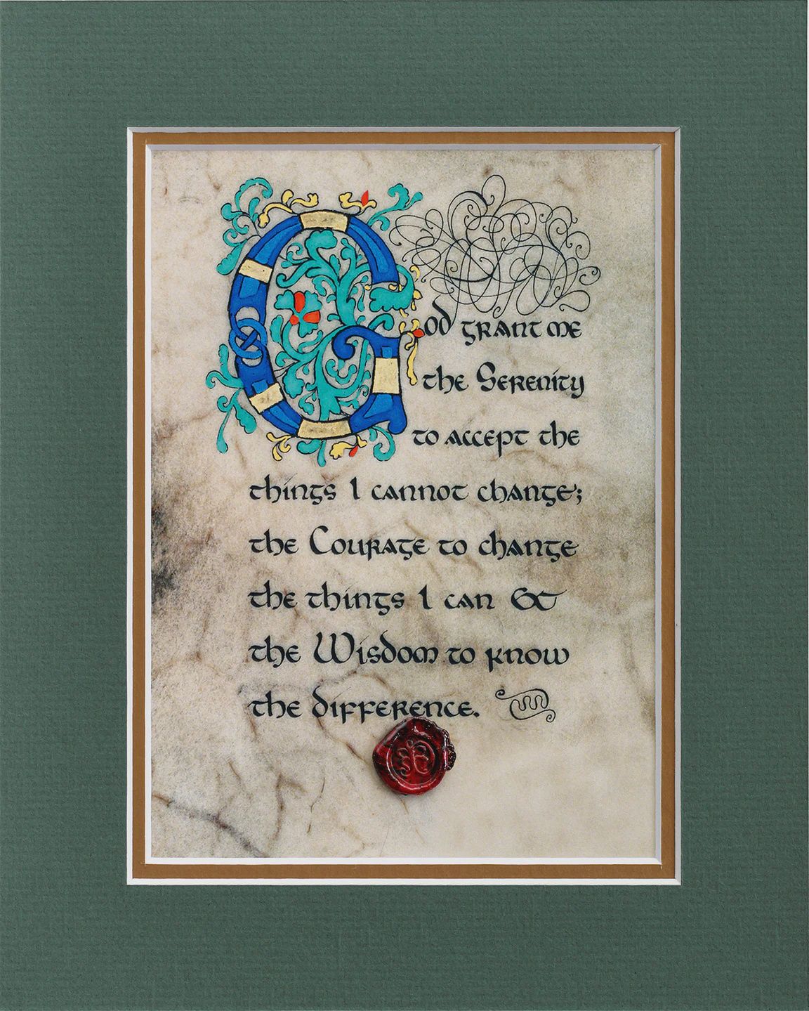 Serenity Prayer - Matted Serenity Prayer - Matted, Style: Matted Print