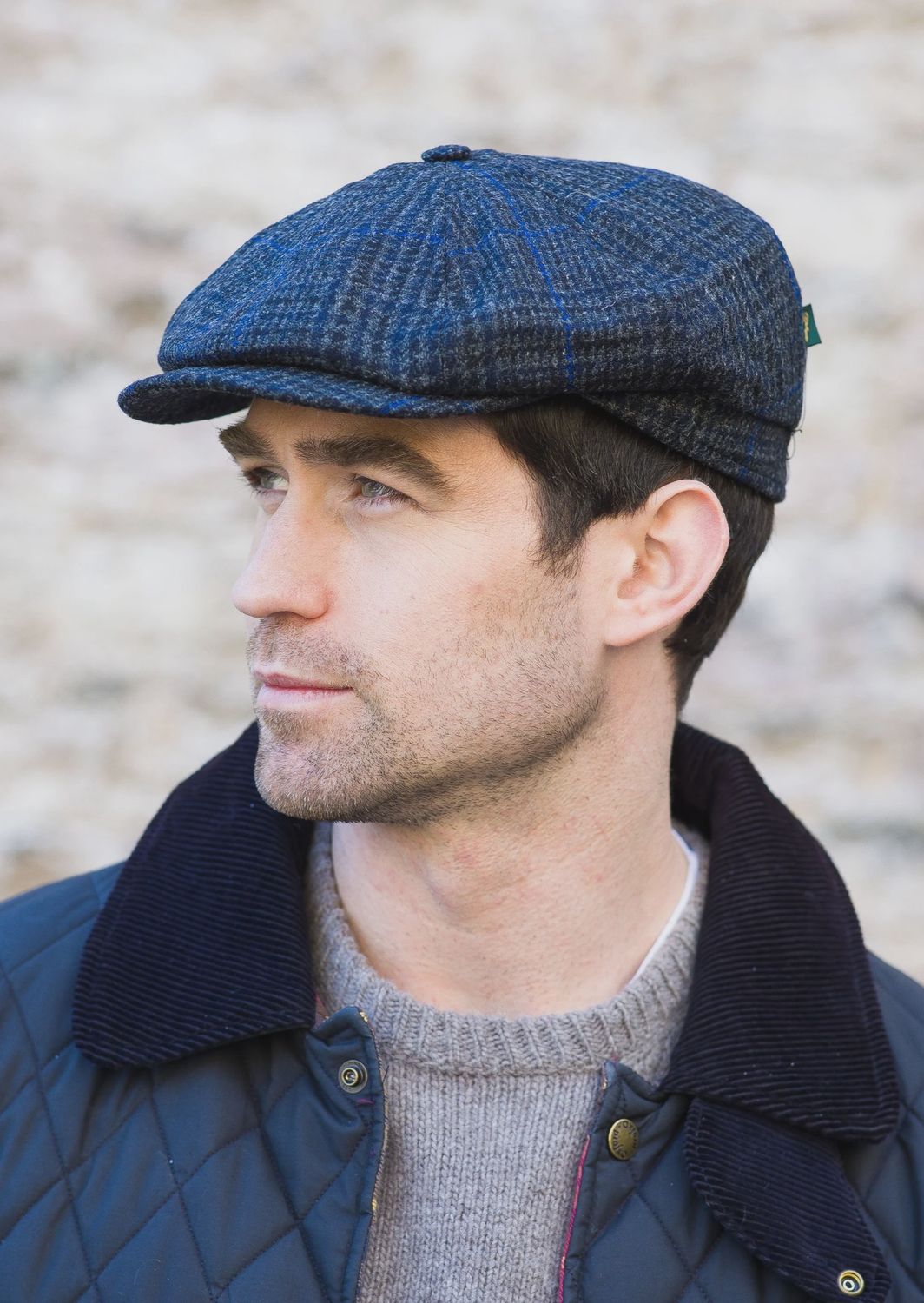 Driving Cap - Charcoal Blue #434, Size: S