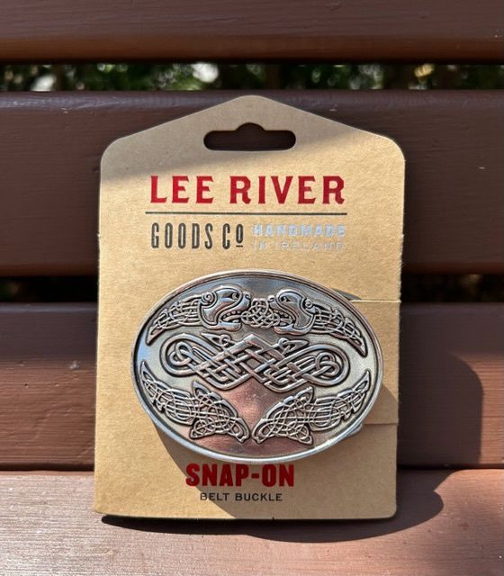 Talking Heads Belt Buckle, Style: Silver