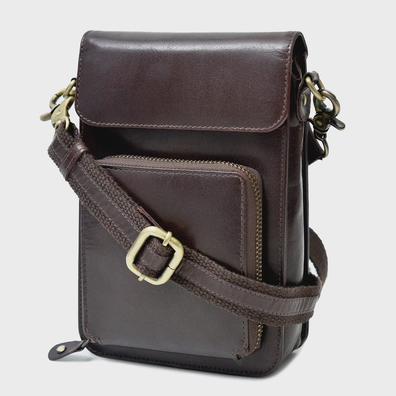 Mobile Phone Pouch - Brown